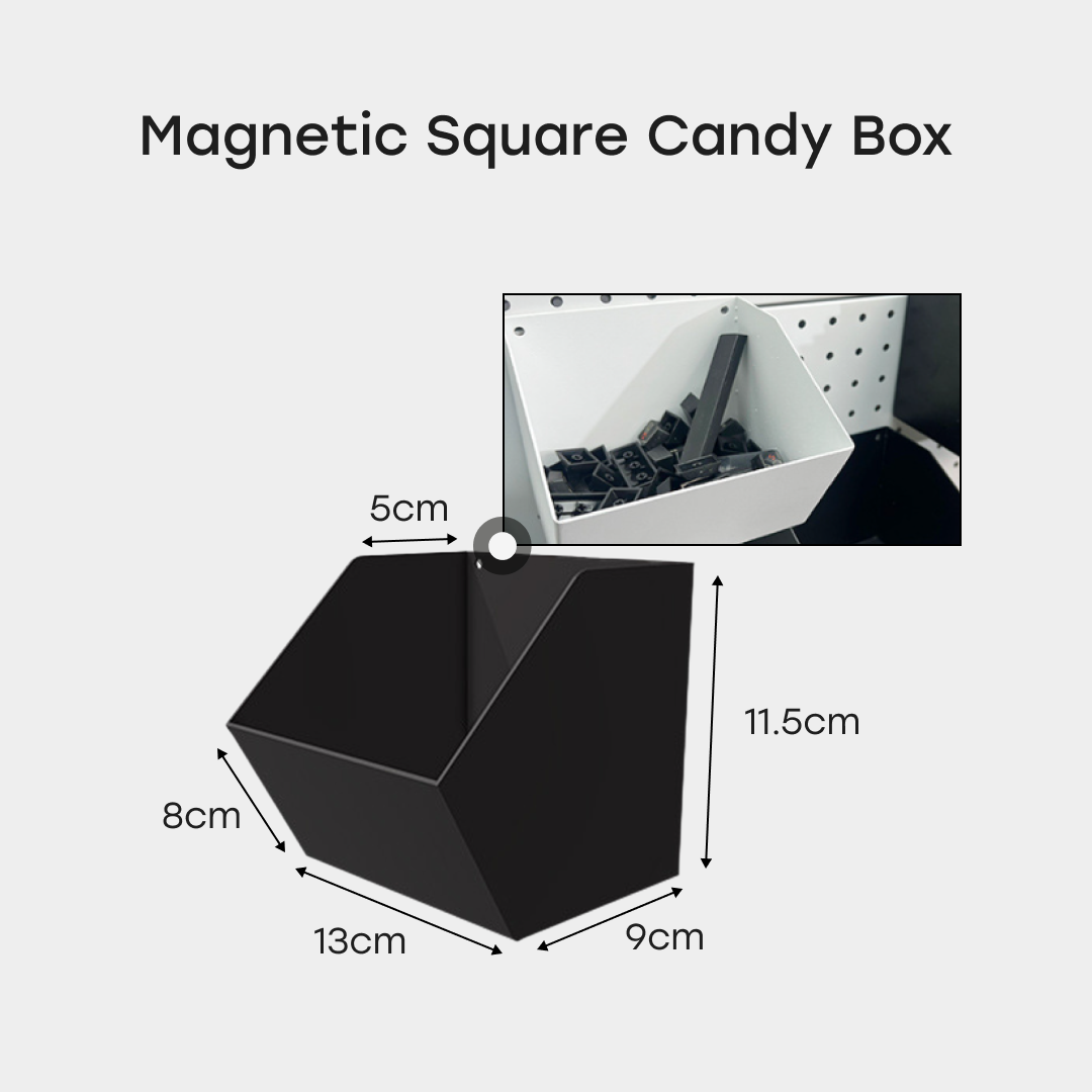 OCDEE™ MagicBoard Accessories - Magnetic Square Candy Box - Black